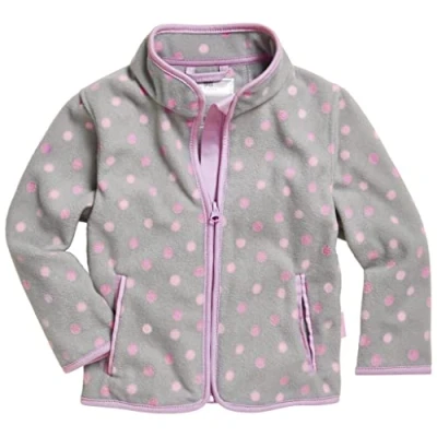 Abbildung von Playshoes DOTS Fleecejacke für Kinder, Größe: 116, Grey
