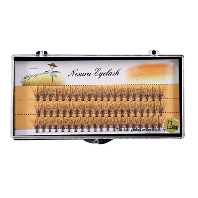 Abbildung von Künstliche Cluster Wimpern, 60 Stück pro Tray, Haofy Falsche Wimpern Extensions, 3D Volumen für Mädchen Frauen Damen, in Verschiedene Längen von 6 mm bis 14