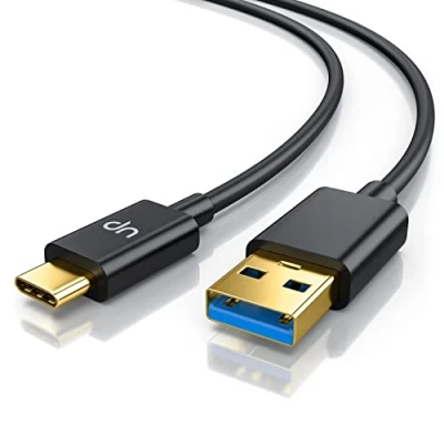 Abbildung von CSL USB Typ C Kabel, Ladekabel und Datenkabel 1m Schnellladekabel kompatibel mit Samsung Galaxy S23 / S22 S21, Huawei, Google Pixel, Sony Xperia, OnePlus, Xiaomi (Schwarz)