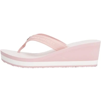 Abbildung von Tommy Hilfiger LOGO Webbing Zehentrenner, Damen, Größe: 41, Foggy pink Schuhe