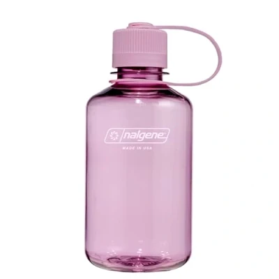 Abbildung von Nalgene Sustain Tritan BPA freie Wasserflasche aus 50% Plastikmüll, 473 ml, schmale Öffnung, Kirschblüte, Cherry Blossom