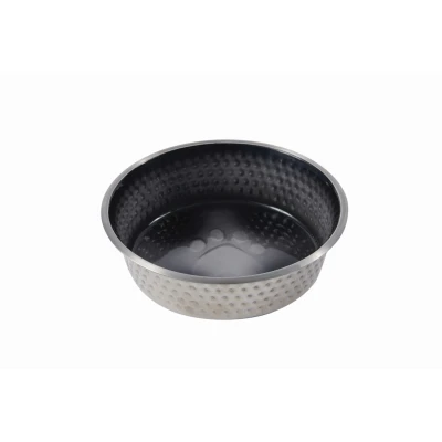Abbildung von Weatherbeeta Dog Bowl Non Slip Stainless Steel Shade Schwarz 13cm