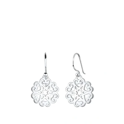Abbildung von Elli HERZ Sterne Floral Ohrringe, Damen, Größe: One Size, Silber