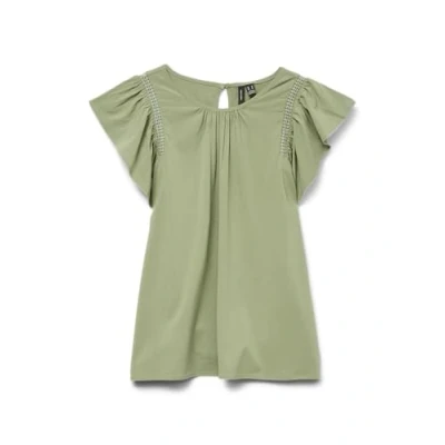 Abbildung von Vero Moda Kurzarmbluse »VMBELLA SS LACE TOP WVN GA NOOS«