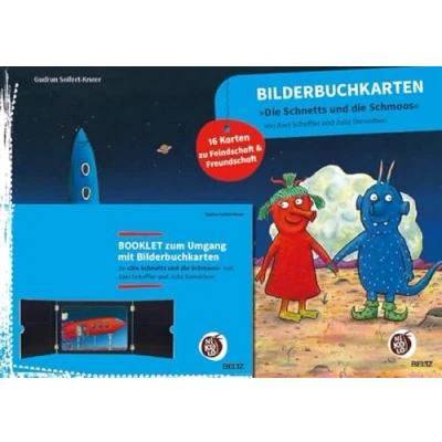 Abbildung von Bilderbuchkarten »Die Schnetts und die Schmoos« von Axel Scheffler Julia Donaldson: 16 Karten zu Freundschaft Feindschaft, mit Booklet