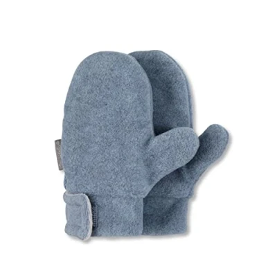 Abbildung von Sterntaler Unisex Kinder Fäustlinge mit Daumen aus Microfleece, Klettverschluss, Blau, 2
