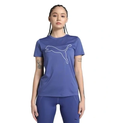 Abbildung von Puma TAD Essential LOGO TEE Sport Tshirt, Damen, Größe: Medium, Blue crystal