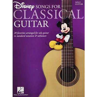 Abbildung von Disney Songs for Classical Guitar Standard Notation &amp; Tab Book: 20 Favorites Arranged Solo in Tablature