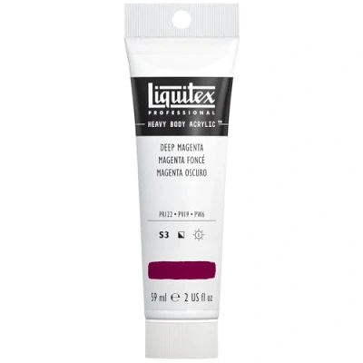 Abbildung von Liquitex 1045300 Professional Heavy Body Acrylfarbe in Künstlerqualität mit ausgezeichneter Lichtechtheit buttriger Konsistenz, 59ml Tube Dunkelmagenta
