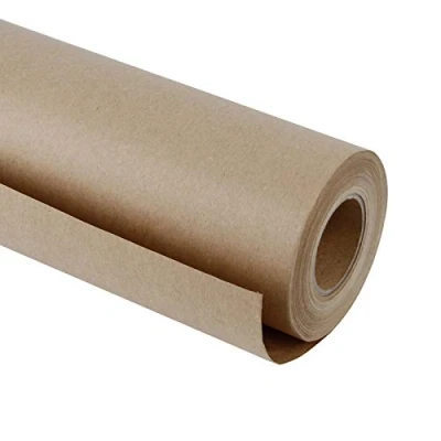 Abbildung von RUSPEPA Braun Kraftpapier Natürliches Recyclingpapier, Kraftpapierrolle Ideal für Kunsthandwerk, Kunst, Kleine Geschenkverpackungen, Verpackung, Post, Versand und Pakete 122 cm x 30 m