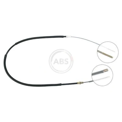 Abbildung von A.B.S. K12676 Handbremsseil 1670 Trommelbremse für Links /Rechtslenker VOLKSWAGEN: Caddy 3, 2 Kastenwagen