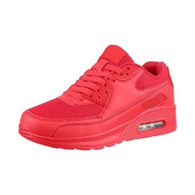 Abbildung von Elara Damen Herren Sneaker Unisex Sport Laufschuhe Turnschuhe Chunkyrayan H001 Z001 Red 36