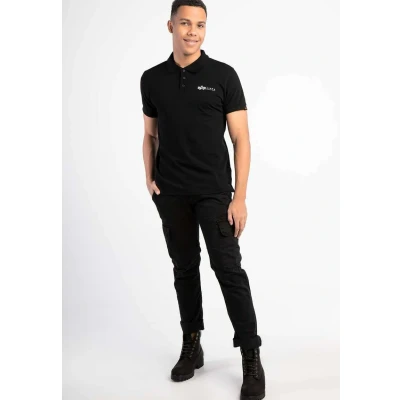 Abbildung von Alpha Industries Poloshirt, Herren, Größe: XL, Black