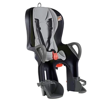 Abbildung von OKBABY 10+ Fahrradsitz hinten für Kinder bis 22 kg mit Liegefunktion Schwarz und Grau