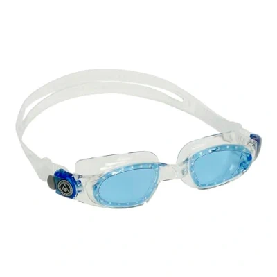 Abbildung von Aqua Sphere Unisex Erwachsene Mako Schwimmbrille, transparent blau/blaues Glas, Einheitsgröße