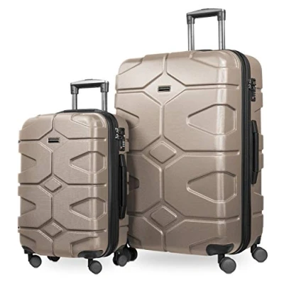 Abbildung von HAUPTSTADTKOFFER X Kölln 2er Koffer Set Trolley Rollkoffer Reisekoffer, TSA, (S &amp; L), Gold matt
