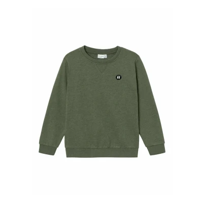 Abbildung von NAME IT Jungen Nkmvimo Ls Bru Noos Sweatshirt, Rifle Green, 158 164 EU