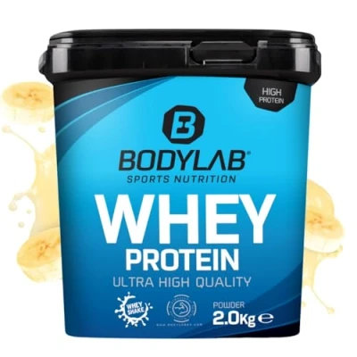 Abbildung von Bodylab24 Whey Protein Pulver, Banane, 2kg