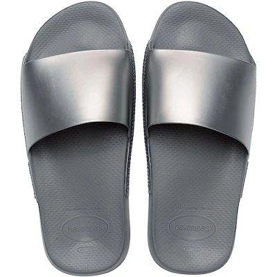 Abbildung von Havaianas Unisex Slide Classic Metallic Flipflop,Stahlgrau,41/42 EU