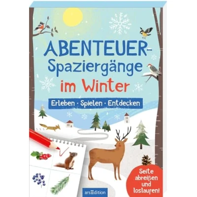 Abbildung von Abenteuer Spaziergänge Im Winter: Erleben Spielen Entdecken Abreißblock mit Beschäftigungsideen für Kindern
