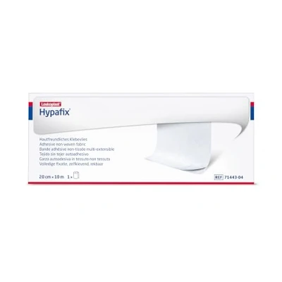 Abbildung von BSN medical Hypafix, Haftbandage für Verbände, aus porösem und anschmiegsamem TNT, hypoallergen, nicht steril aber sterilisierbar, Maße 20 cm x 10 m, 1 Stück