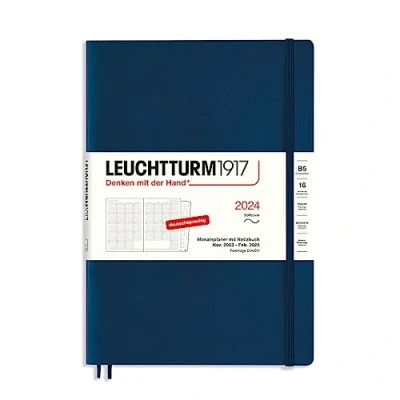 Abbildung von LEUCHTTURM1917 367564 Monatsplaner &amp; Notizbuch Composition (B5) 2024, 16 Monate, Softcover, Marine, Deutsch