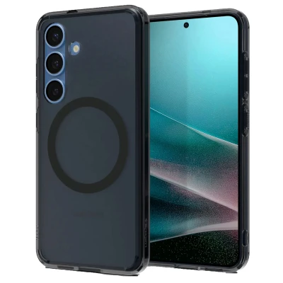 Abbildung von Spigen Ultra Hybrid Magfit TPU Back Cover Schwarz Samsung Galaxy S25