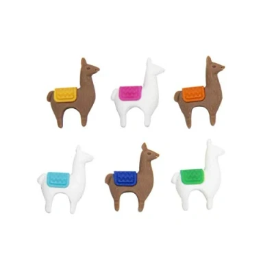 Abbildung von Winkee Lama Glasmarker 6er Set Lustige Glasmarkierer für Trinkgläser Party Weinglas Marker Markierer an Glasrand Lustiges Geschenk Party, Weihnachten, Geburtstag, Valentinstag, Ostern
