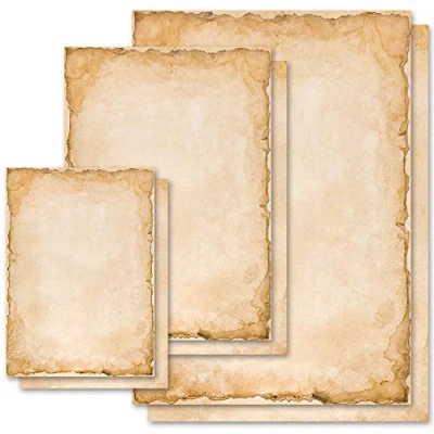 Abbildung von 50 Blatt Briefpapier Motivpapier VINTAGE Antik &amp; History DIN A4 Format Paper Media