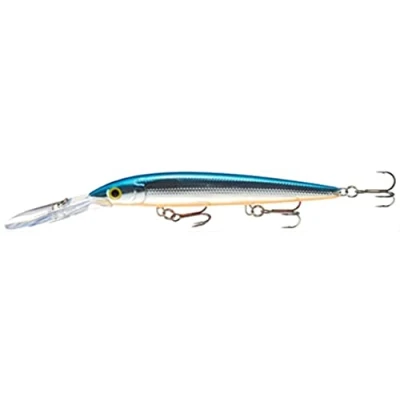Abbildung von Rapala Husky Jerk Angelköder Widerstandsfähiges Angelzubehör Süßwasser Spinnköder Lauftiefe 2.1 4.8m Fischköder 10cm, 11g Hergestellt in Estland Silver Blue