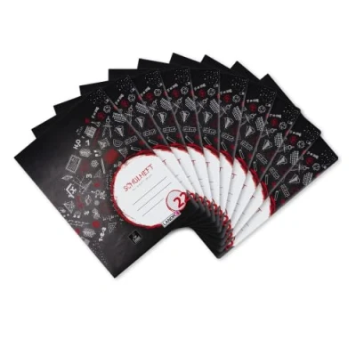 Abbildung von Landré Schulheft A4, 16 Blatt, Lineatur 22, kariert, 10 Stück