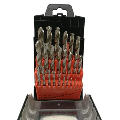 Abbildung von HSS G 25 tlg. Präzisions Metallbohrer Set 1 13mm &gt; 0,5mm steigend mit 135 selbst zentrierenden Spitzenanschliff (25 Set)