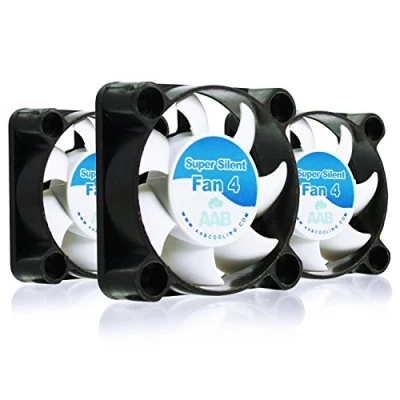 Abbildung von AABCOOLING Super Silent Fan 4 Leise und Efizient 40mm Gehäuselüfter mit Anti Vibration Pads Mini Ventilator, Ventilator Silent, Lüfter 40mm, CPU Kühler, PC Wertpaket 3 Stück