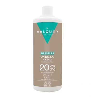 Abbildung von Valquer Profesional Oxygenated Premium Ultra Creamy 6% (20 vol). Sauerstoffhaltiges Wasser für Farbstoffe. permanente Haarfärbung 1000 ml