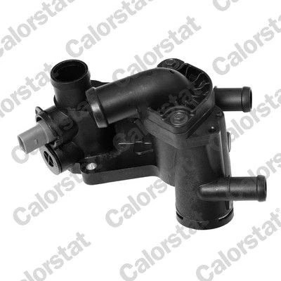 Abbildung von CALORSTAT by Vernet THK627424.87J Kühlwasserthermostat 87 mit Temperaturmesser, Dichtung Kunststoffgehäuse VOLKSWAGEN: GOLF 5, 6
