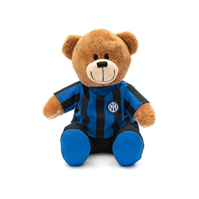 Abbildung von Inter Offizieller Teddybär, Plüschbär, schwarz blau, neues Logo