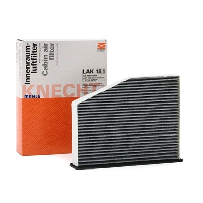 Abbildung von MAHLE ORIGINAL LAK 181/1 Innenraumfilter Aktivkohlefilter 210,0 287 57,0 VOLKSWAGEN: Golf 5, Touran I, Passat B7 Variant, SKODA: Octavia 2 Combi