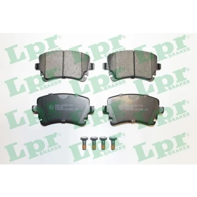 Abbildung von LPR 05P1398 Bremsbelagsatz mit Schrauben AUDI: A6 C6 Avant, A4 B7 B6 VOLKSWAGEN: Transporter 5, 5 Bus, Multivan (7HM