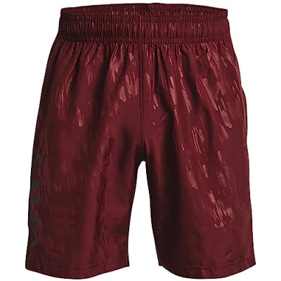 Abbildung von Under Armour Mens Shorts Men&#039;S Ua Woven Emboss Shorts, Chestnut Red, 1361432 690, SM