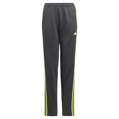 Abbildung von adidas Performance U TRES 3S PANT Unisex Jogginghose für Kinder, Größe: 176, Carbon/lucid lemon
