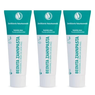 Abbildung von Beovita Creme Höhle der Löwen Zahnpasta Schwarzkümmel mit Schwarzkümmelöl, Minze (3 x 75 ml)