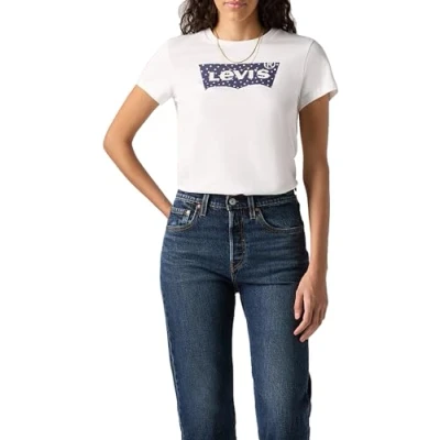 Abbildung von Levi&#039;s THE Perfect TEE Tshirt print, Damen, Größe: Medium, White