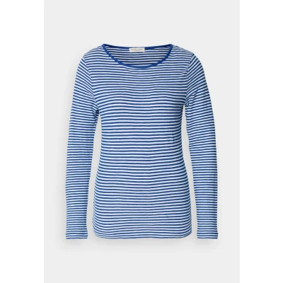 Abbildung von Marc O&#039;Polo LONG Sleeve Round NECK Striped Langarmshirt, Damen, Größe: Medium, Navy