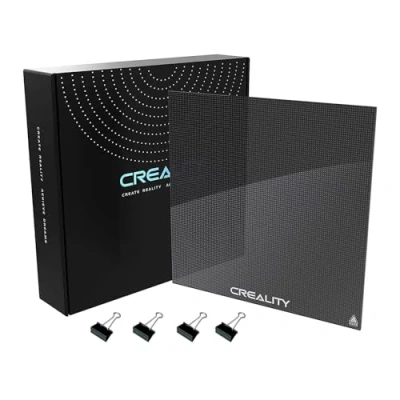 Abbildung von Creality Offizielles Ender 3 Glasbett, verbessert, hohe Härte, langlebige Glasplattform für 3D Drucker, gehärtetes Glas, Bauplatte Pro, 5, 5 V2, 235 x 4 mm