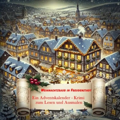 Abbildung von Weihnachtsraub in Freudenstadt: Ein Adventskalender Krimi zum Lesen und Ausmalen