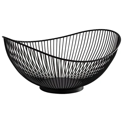 Abbildung von APS 30424 Korb &quot;SVART&quot;, Metall, schwarz, 29,5 x 25,5 13,5 cm