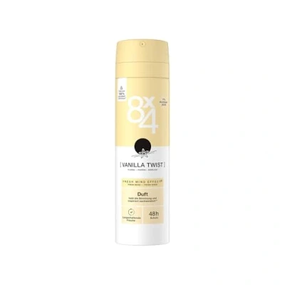 Abbildung von 8X4 Vanilla Twist Deospray, Deodorant mit pudrigem Vanille Duft, sinnliches Deo ohne Aluminium (ACH) 48h zuverlässigen Schutz (150 ml)