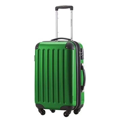 Abbildung von HAUPTSTADTKOFFER Alex Handgepäck, 55 x 35 20 cm, TSA, 4 Rollen, 42 Liter, Reisekoffer, Hartschalenkoffer, Rollkoffer, Bordgepäck Koffer, erweiterbar, Grün