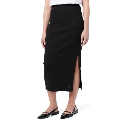 Abbildung von Calvin Klein Jeans Label Skirt Maxirock, Damen, Größe: XS, Black
