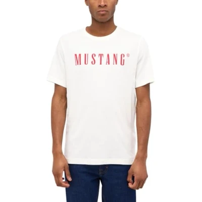 Abbildung von MUSTANG Herren T Shirt Austin Regular Fit S 3XL Weiss Schwarz Gün Beige Rot Grau Baumwolle, Größe:S, Farbe:Cannoli Cream 2084